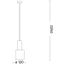 Ideal Lux - Luster na lanku HOLLY 1xE27/60W/230V pr. 12 cm čierna