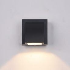 ITALUX PL-436B - LED Vonkajšie nástenné svietidlo EDGAR LED/3W/230V IP54 3000K
