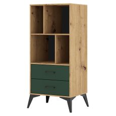 Lugon obývacia izba dub artisan / tmavozelená