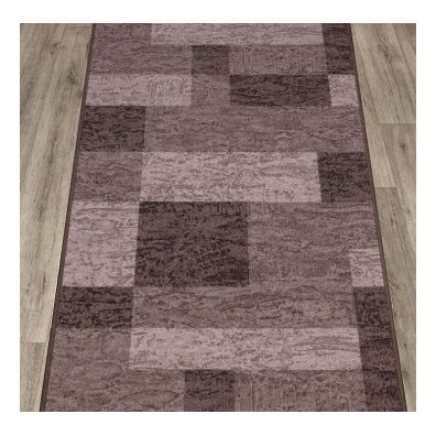 Associated Weavers , Protišmykový behúň na mieru Icona 44, šíre 100 cm, hnedá, chodba / predsieň
