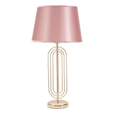Ružová stolová lampa Mauro Ferretti Krista, výška 64 cm