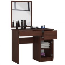Toaletný stolík P-2/SL 500x600 pravá - wenge