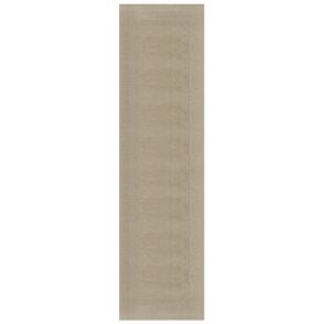 Flair Rugs koberce Ručne tkaný behúň Tuscany Textured Wool Border Natural - 60x230 cm