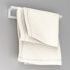 Nástenný vešiak na uteráky 7x40 cm biela