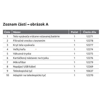 Marimex | Nabíjacie telo k vysávaču Star Vac Aku - 12271 | 10800020