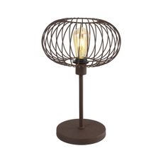 Klausen KL108018 - Stolná lampa WIRE 1xE27/15W/230V hnedá