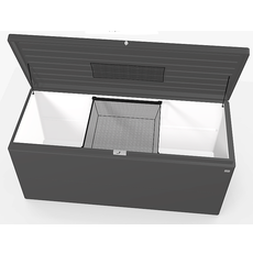 Biohort Dizajnový viacúčelový box BIOHORT LoungeBox (tmavo šedá metalíza) 200 cm (2 krabice)