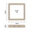 LED Stropné svietidlo BLOCK LED/18W/230V 4200K 22x22 cm hnedá