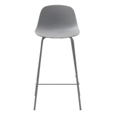 Sivá plastová barová stolička 92,5 cm Whitby – Unique Furniture