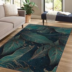 Prateľný koberec v petrolejovej farbe 120x180 cm Midnight Jungle – Mila Home