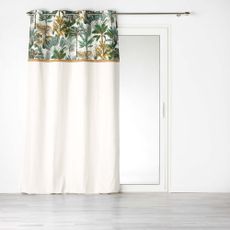 Zeleno-krémový záves 140x240 cm Balinesia – douceur d'intérieur