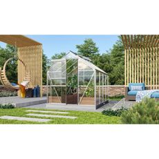 Skleník VITAVIA VENUS 5000 číre sklo 3 mm strieborný
