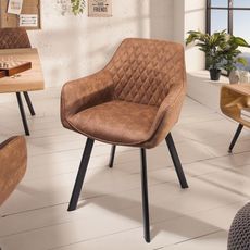 Estila Moderná dizajnová stolička Ventura v hnedej farbe 59cm