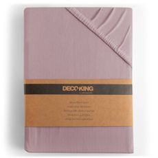 DecoKing Bavlnené prestieradlo AmeliaHome AMBER orgovánové, velikost 220-240x220+30