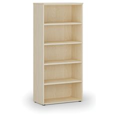 Kancelársky regál PRIMO WOOD, 800 x 420 x 1781 mm, breza