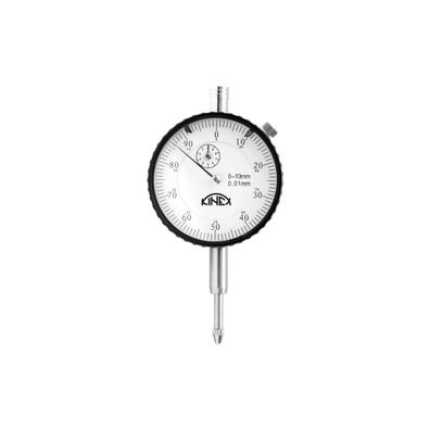 Úchylkomer číselníkový KINEX 0-10 mm/60 mm/0,01 mm - s uchytením, ČSN 25 1820