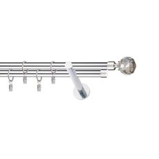 Garniža II stylus fi 19 chróm 240 cm guľa crystal