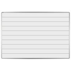 Biela keramická popisovacia tabuľa s potlačou ekoTAB, 1200 x 1000 mm, linky