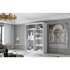 Šatníková skriňa LUNGO IV 120 cm - čierna