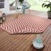 NORTHRUGS - Hanse Home koberce Kusový koberec Twin Supreme 105470 Palma Cayenne – na von aj na doma - 80x250 cm