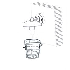 Eglo 93095 - LED Vonkajšie nástenné svietidlo ALORIA 1xE27/8,5W/230V IP44