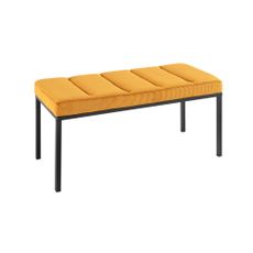 Lavička Boutique 80cm horčicovo žltá šnúra