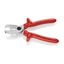 Káblové nožnice 200 mm - 1000 V. KNIPEX 95 17 200 - chrómovaný, VDE - izolácia ponorením do kúpeľa
