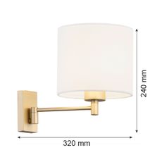 Argon 8370 - Nástenná lampa DOLCE 1xE27/15W/230V