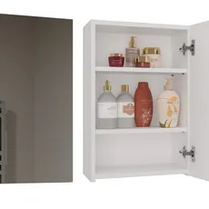 TP Living Závěsná koupelnová skříňka POLA se zrcadlem 40 cm bílá