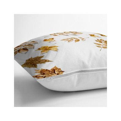 Obliečka na vankúš Minimalist Cushion Covers Golden Leaves, 42 x 42 cm