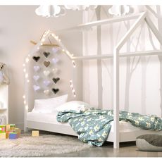 Kocot kids Detská posteľ Bella biela, varianta 90x200, bez šuplíků, bez matrace