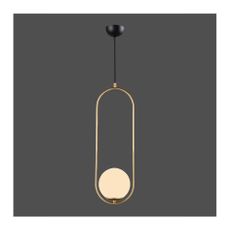 Závesné svietidlo v zlatej farbe Squid Lighting Arch, výška 146 cm