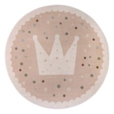 Béžový detský koberec ø 140 cm Crown – Hanse Home