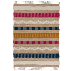 Flair Rugs koberce Kusový koberec Jubilant Medina Jute Natural/Multi - 160x230 cm