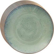Orion Sada keramických plytkých tanierov Glaze zelená 27 cm, 6 ks