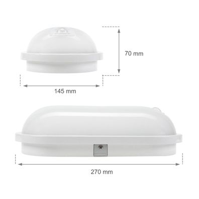 LED Technické svietidlo s PIR senzorom LED/20W/230V IP54