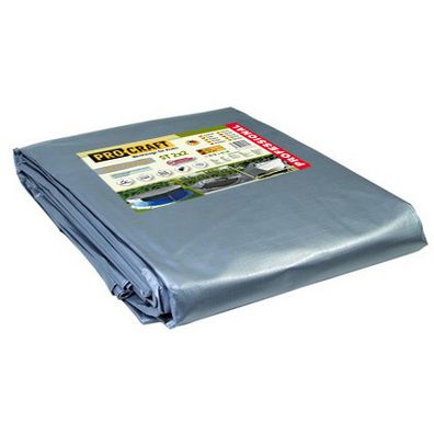 Plachta Procraft ST3x5 200g/m2 nepremokavá s okami 3x5 m strieborná | ST3x5