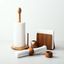 Stojan na papierové utierky 36,8 x ø 16,8 cm - FLOW Wooden - 593718