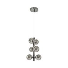 Brilagi - LED Luster na lanku MILLA 6xG9/3W/230V lesklý chróm/dymová