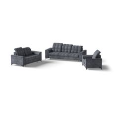 Sedacia súprava ALICA set 3+2+1, ANTHRACITE