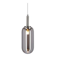 Antracitové LED závesné svietidlo so skleneným tienidlom ø 13 cm Fiuggi – Candellux Lighting
