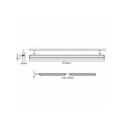 LED podlinkové svietidlo LED/9W/230V 4000K