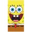 Detská plážová osuška Vysmiaty SpongeBob - 100% bavlna s gramážou 300 gr./m2 - 70 x 140 cm