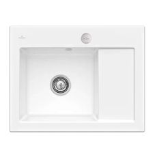 Villeroy & Boch Subway 45 - Keramický drez 65x51 cm, excentrické ovládanie, CeramicPlus, alpská biela 331202R1