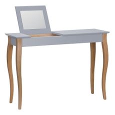 Sivý toaletný stolík so zrkadlom Ragaba Dressing Table, dĺžka 105 cm