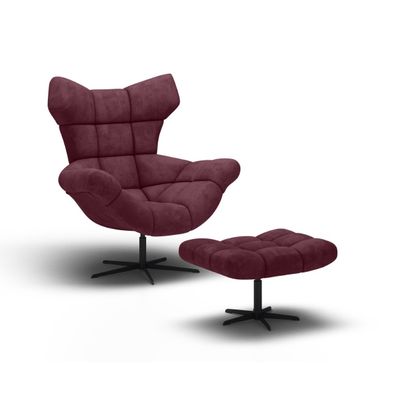Kreslo + taburet CORAL