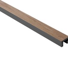 Obkladová lamela ľavé ukončenie Fineza Slat Large Grey oak 270x3,6 cm SLAT03GOL