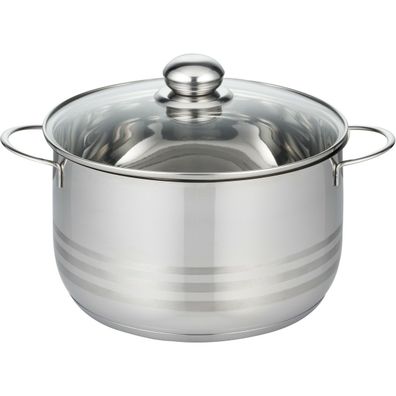 Elo 22224 Basic Nerezový hrniec Brillant 24 cm,5,4 l, 5,4 l