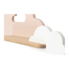 LED Detské nástenné svietidlo s poličkou CLOUD LED/5W/230V ružová/biela