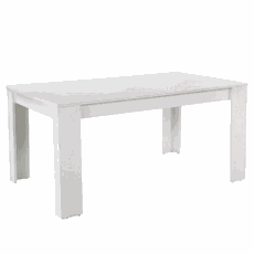 Jedálenský stôl, biela, 160x90 cm, TOMY NEW